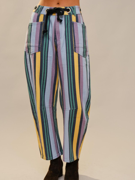 Colorful Striped Trousers