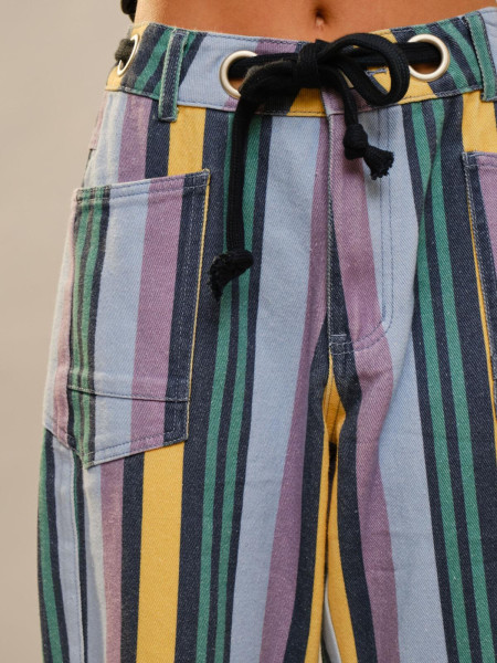 Pantalon Rayures Colorées