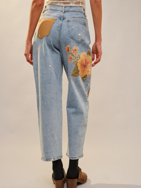 Country Floral Jeans