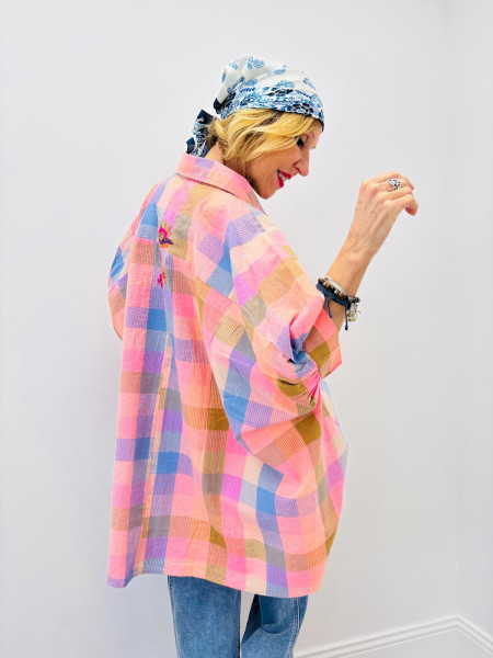 Pastel Embroidered Shirt