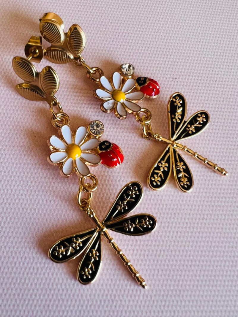 Boucles d'Oreilles Jardin...