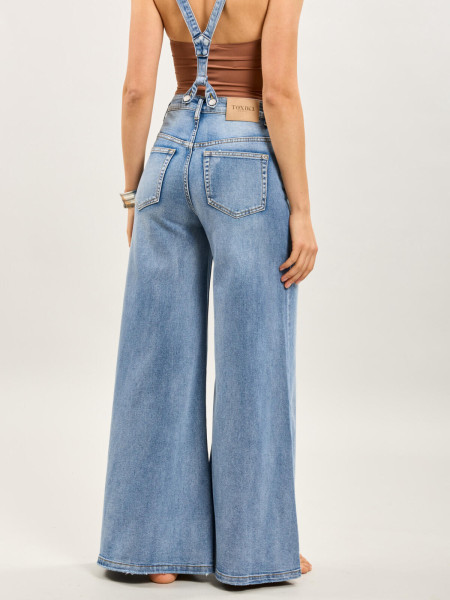 Jeans bretelles amovibles