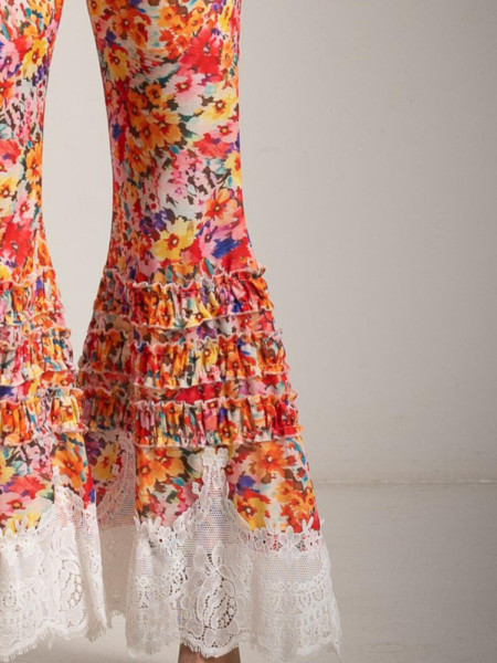 top Floral Peplum & Flare