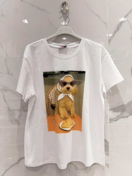 T-shirt "Caniche French Riviera"