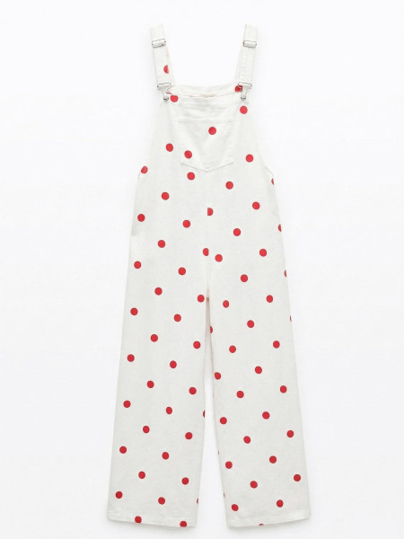 Salopette Large à Pois