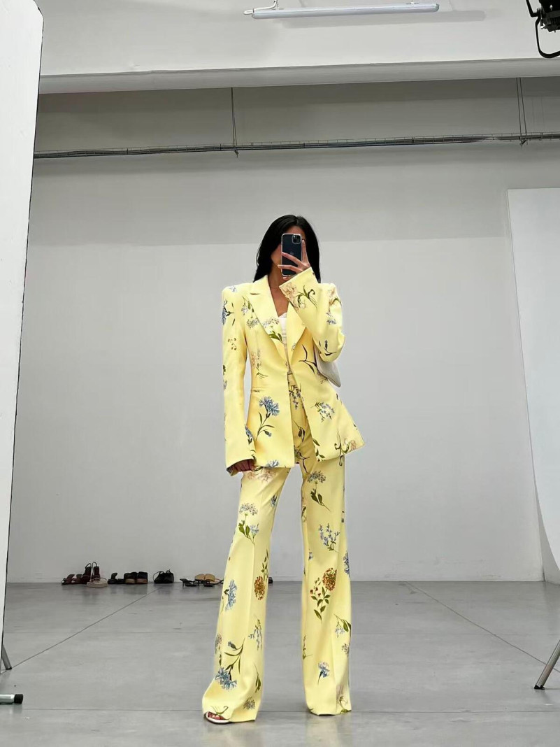 Blazer à Imprimé Floral