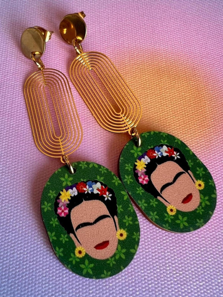 Boucles d'oreilles "Frida" Arches Dorées