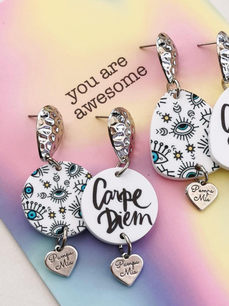 Boucles d'oreilles "Carpe Diem" Mystiques