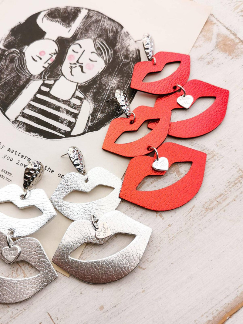 Boucles d'oreilles "Bouche"...