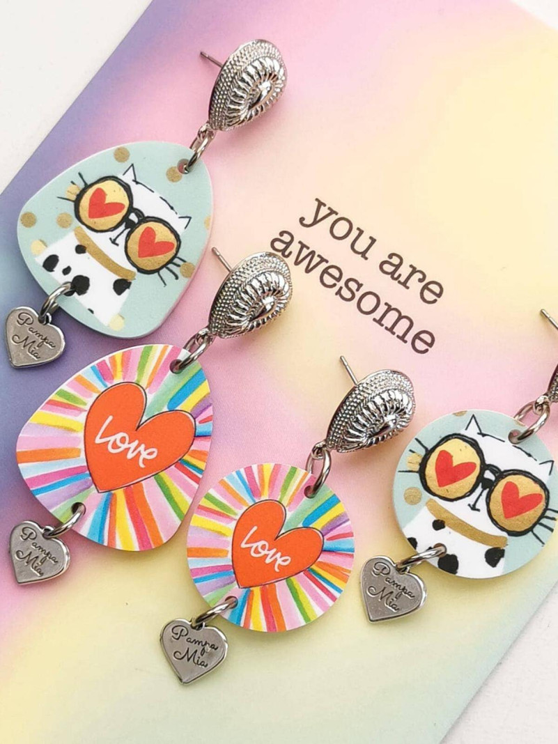 Boucles d'oreilles "Kitty...