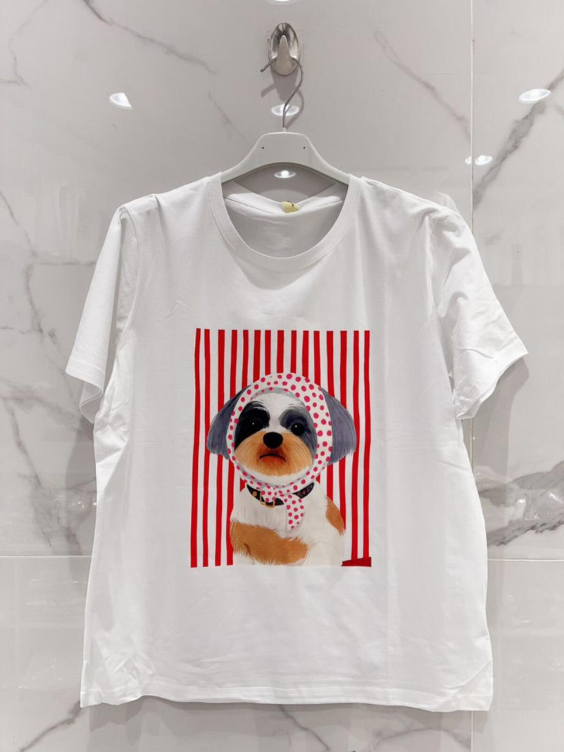 T-Shirt "Chien au Foulard" Pop