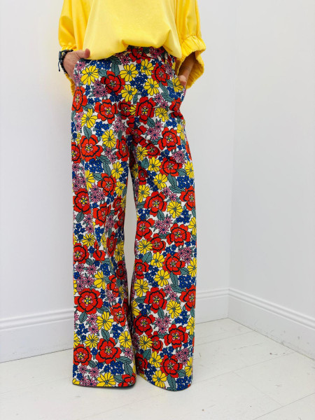 "Floral Garden" Palazzo Pants