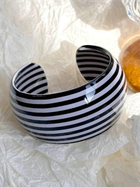 Bracelet Manchette Lignes Horizontales