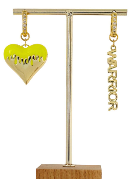 Boucles d'oreille Coeur Warrior