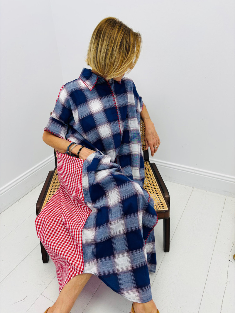 Chemise Longue à Carreaux...