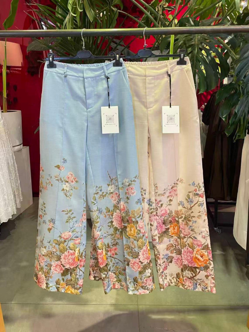 Pantalon de costume floral...