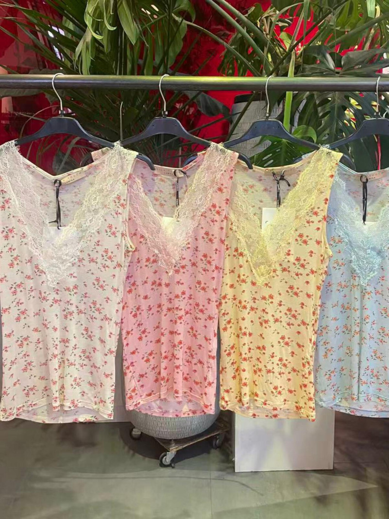 Top Imprimé Floral à...