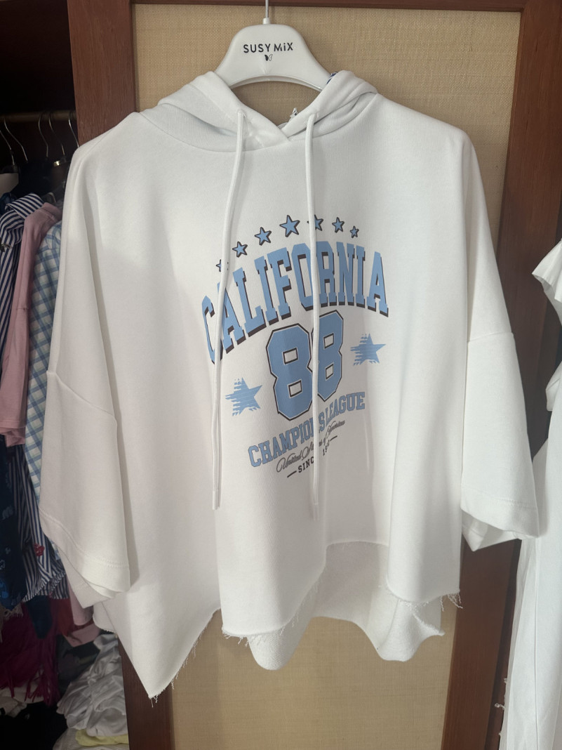 Sweat à Capuche Blanc "Pure"