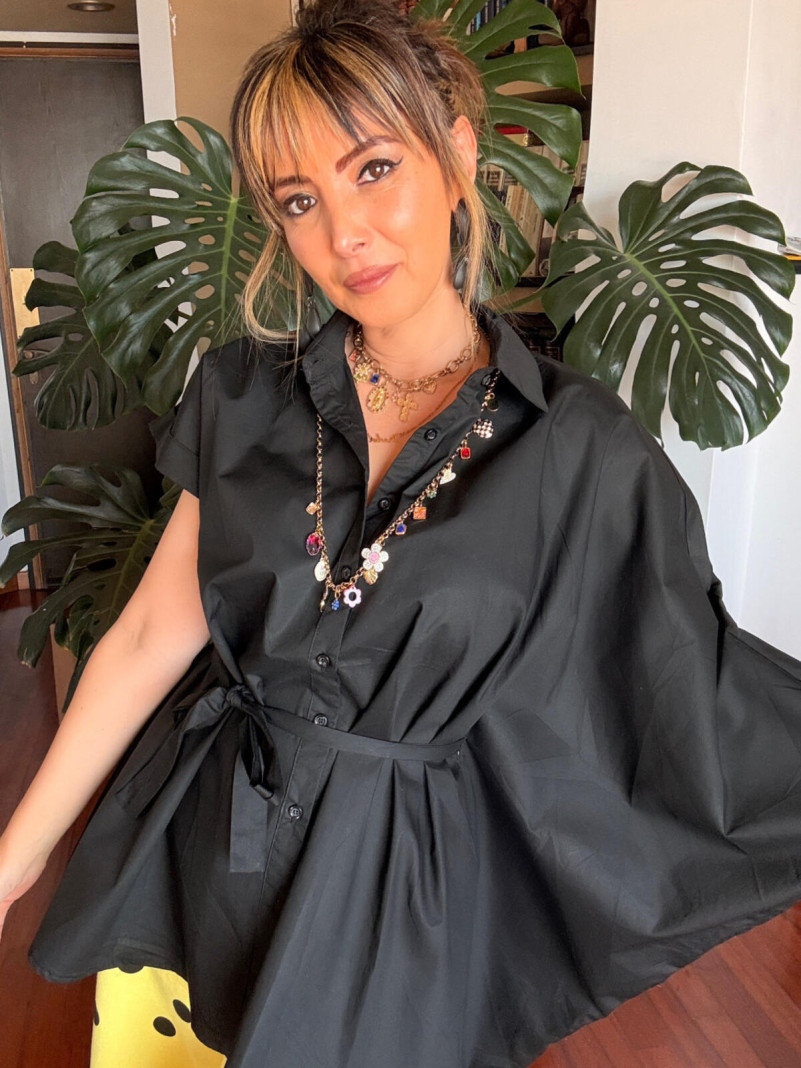 Chemise Noire Déstructurée...