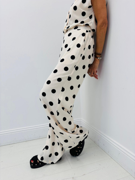 Pantalon Imprimé Pois