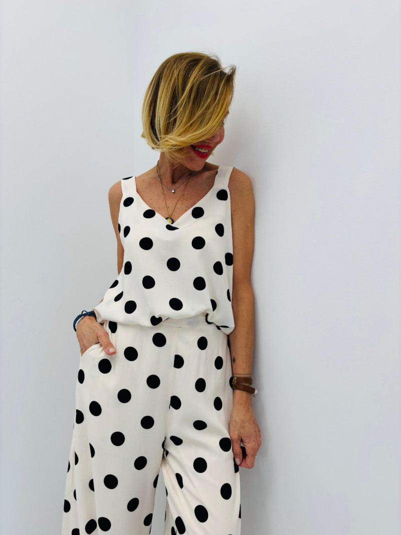 Débardeur Léger à Pois