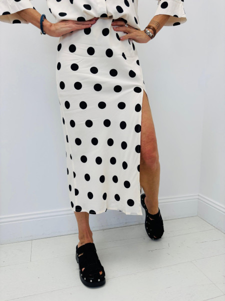 Jupe Midi à Pois