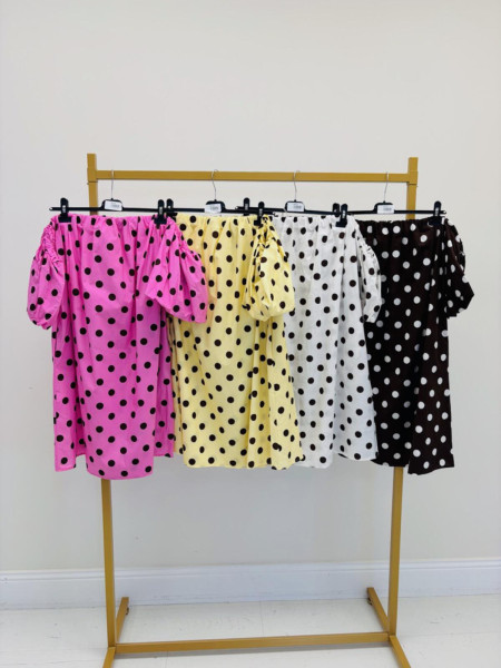 Robe d'Été à Pois "Multi-Color"