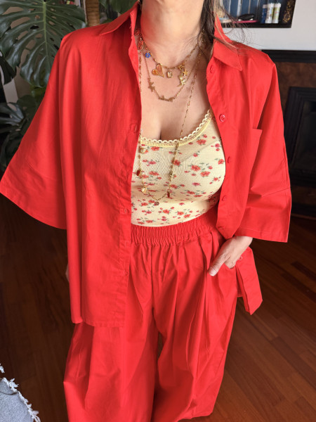 Ensemble Fluide Rouge Passion