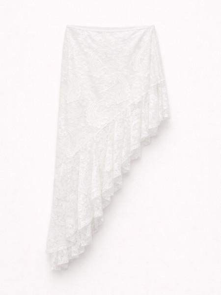 Jupe-Short en Dentelle Blanche