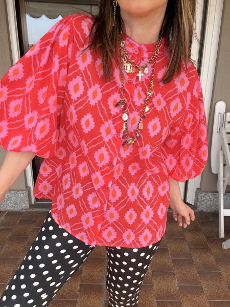 Blouse Vaporeuse Imprimé "Éclosion Fleurie"