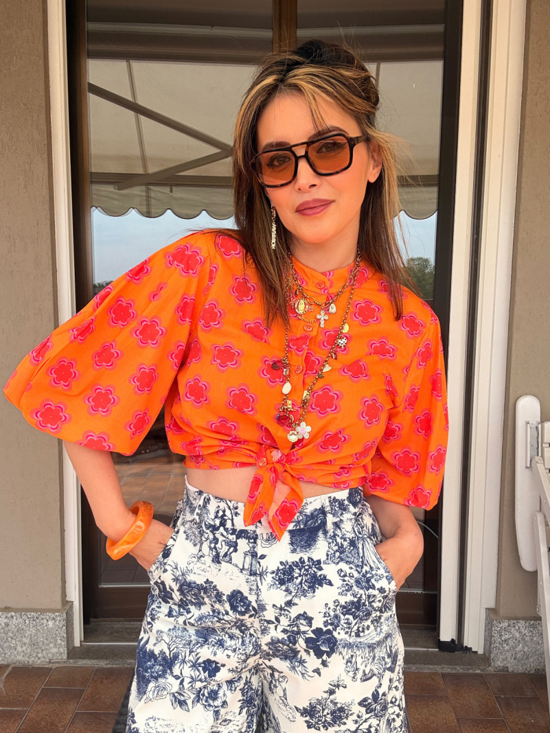 Blouse Fluide Imprimé...