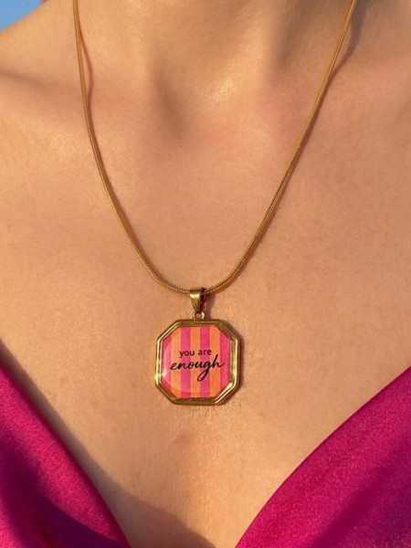 Collier Pendentif "You Are Enough"
