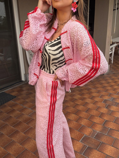 Veste Légère Rose Pastel