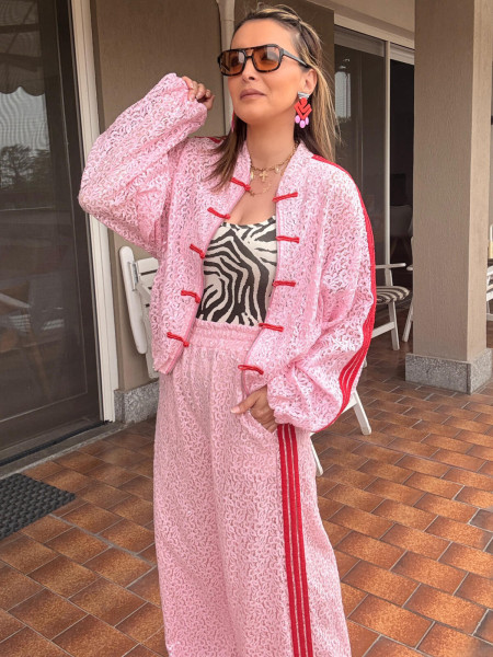 Veste Légère Rose Pastel