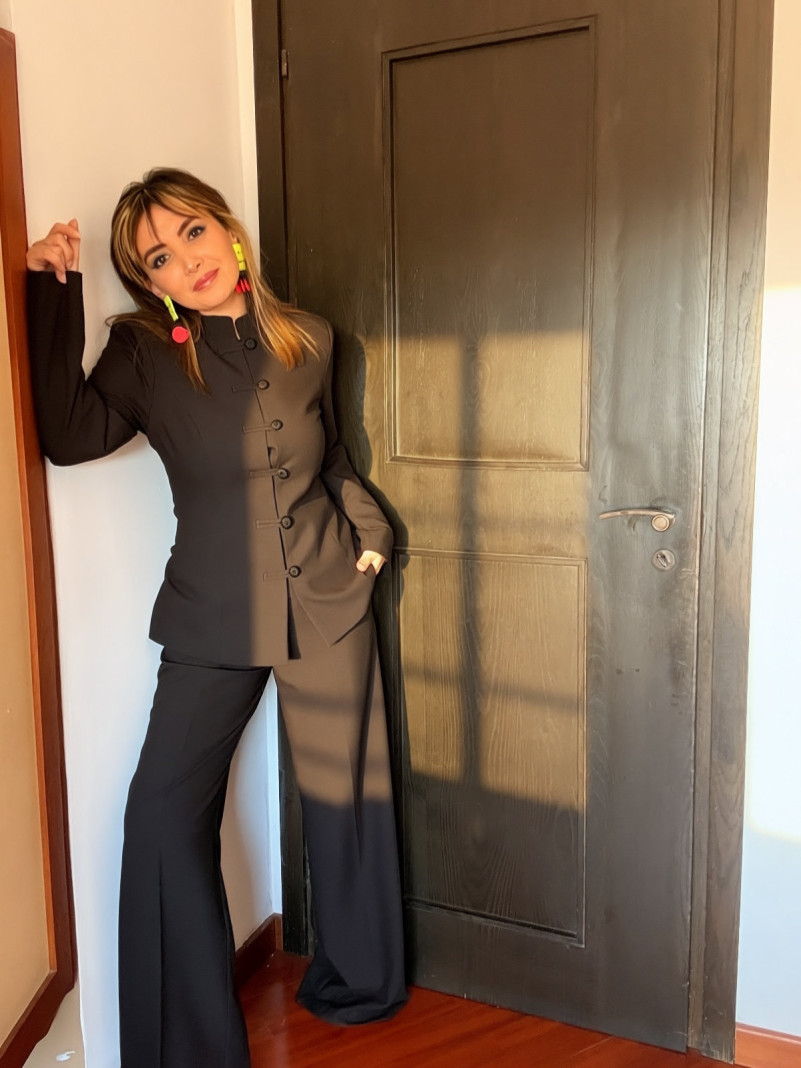 Pantalon Droit Noir Classique