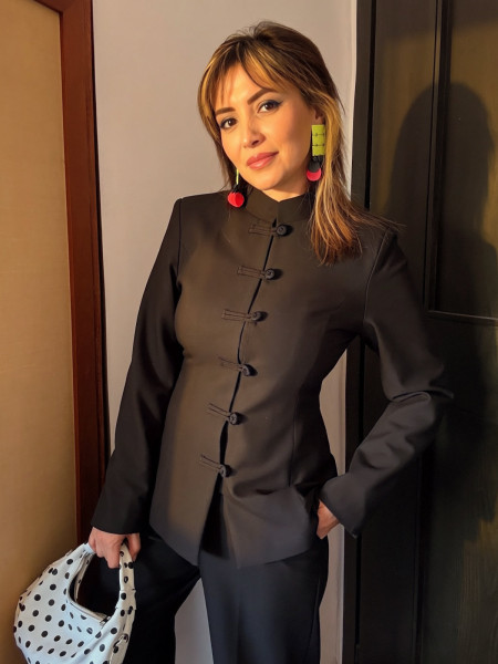 Pantalon noir de costume