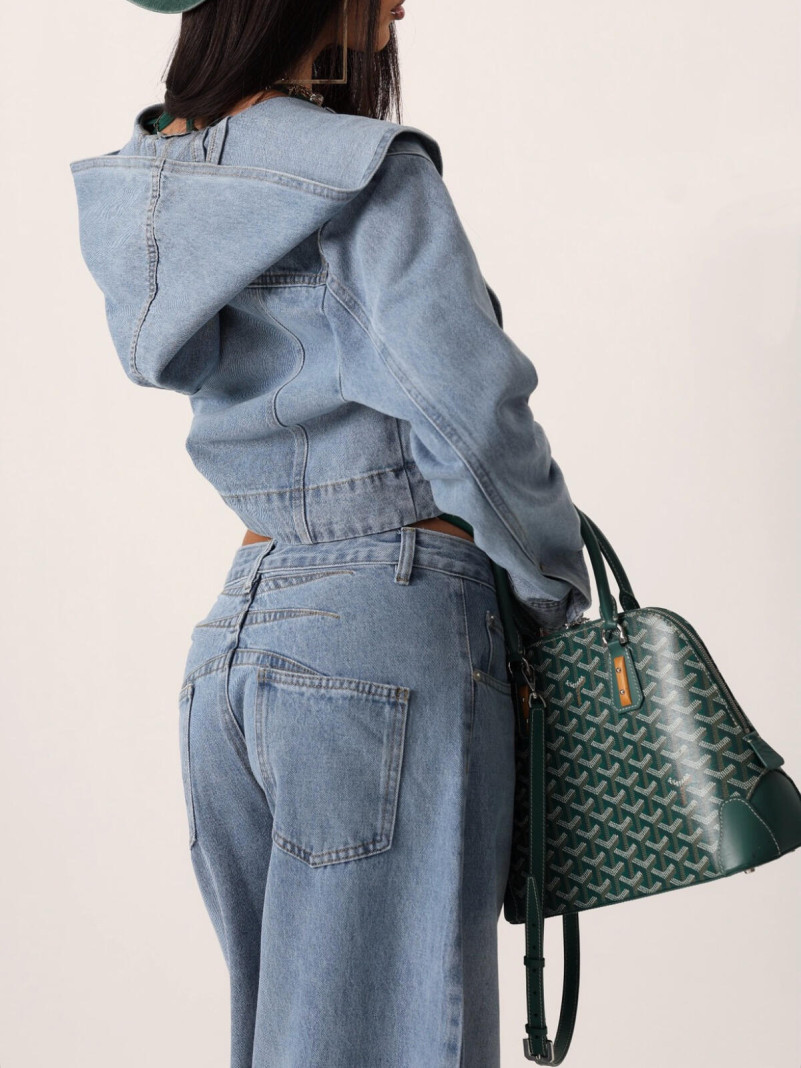 Veste capuche-denim