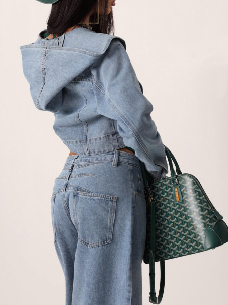 Veste capuche-denim