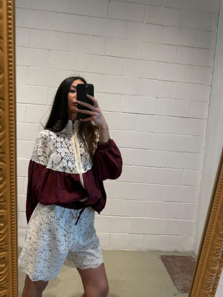Veste Bicolore Vin & Dentelle