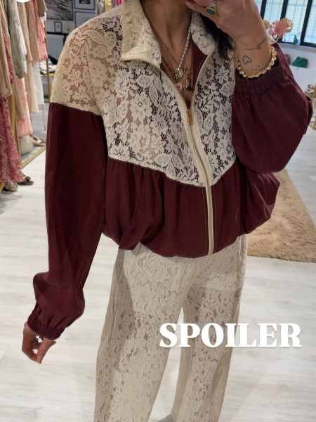 Veste Bicolore Vin & Dentelle
