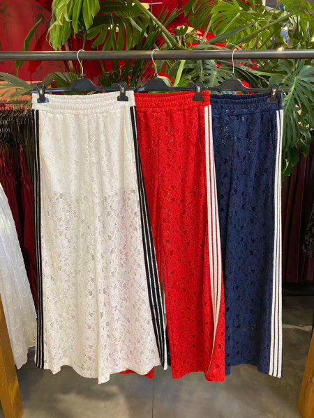 Sweatpants dentelle rouge