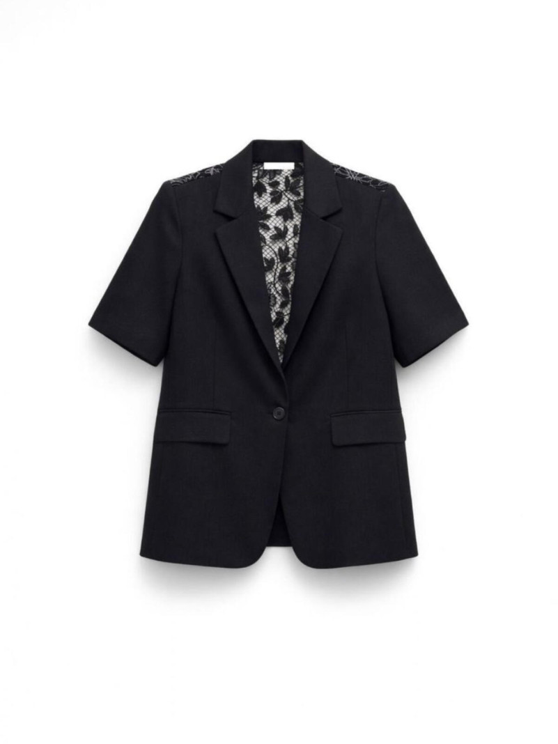 Blazer en Dentelle Noire