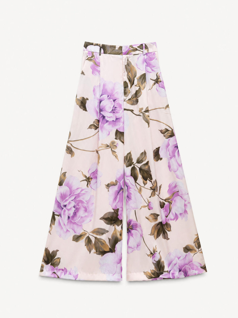 Pantalon Large Lilas
