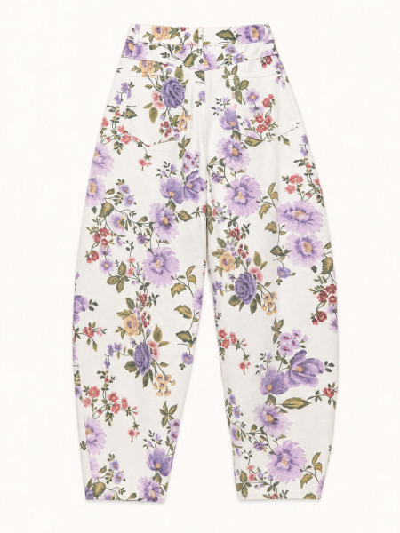 Pantalon à Imprimé Fleuri