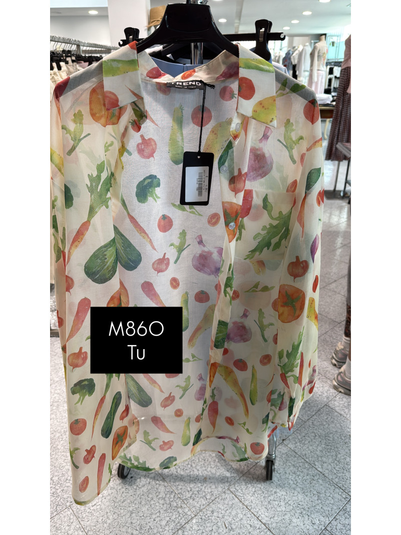 Chemise Fluide Imprimé Légumes
