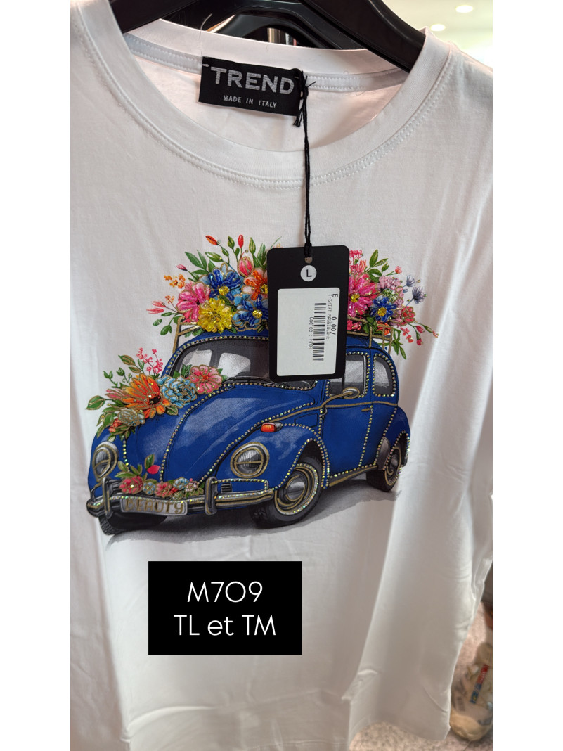 T-shirt Blanc "Coccinelle"