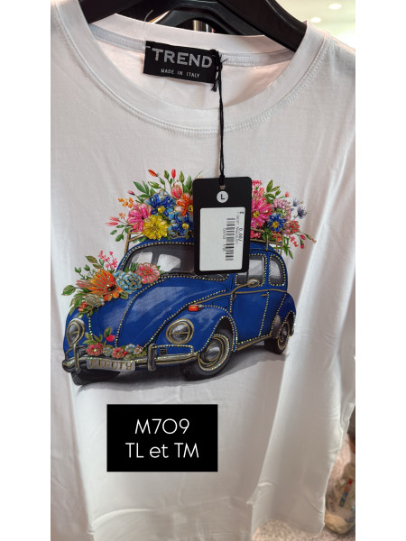 T-shirt Blanc "Coccinelle"