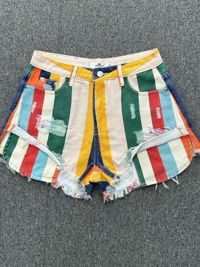 Short Fluide Multicolore