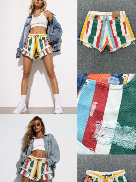 Short Multicolore