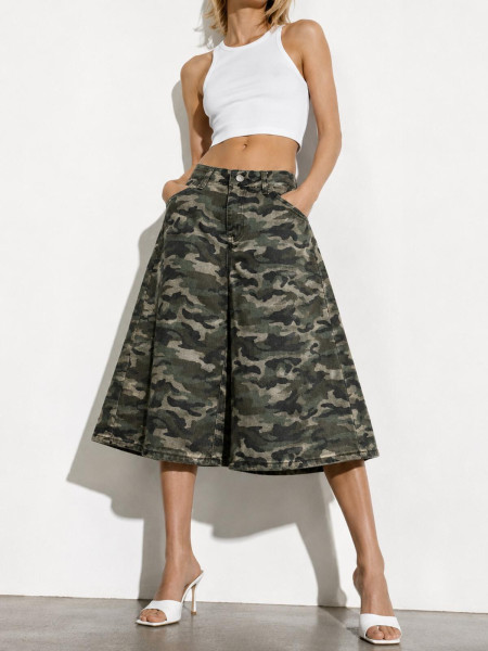 Short Cargo Imprimé Camouflage